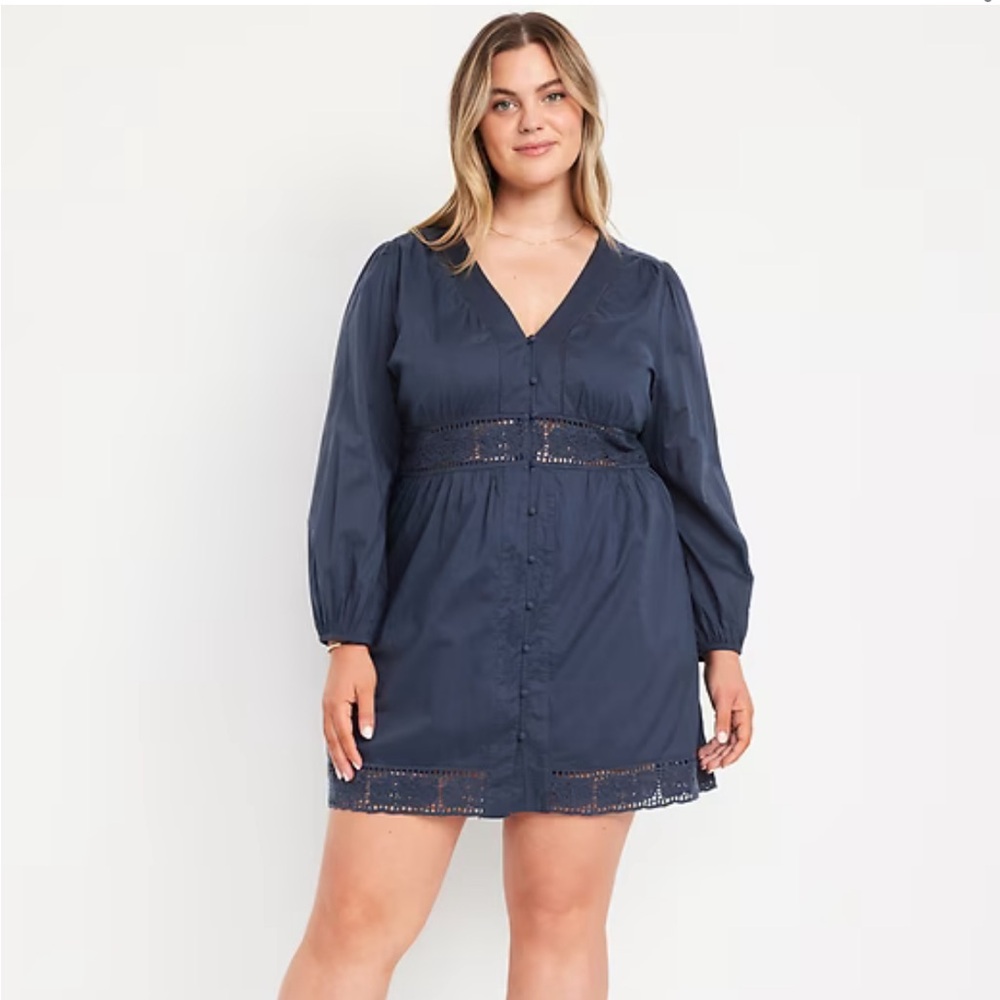 Cutwork Mini Dress